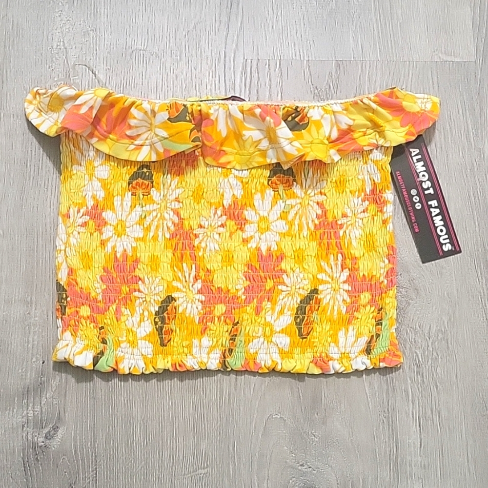 Floral tube top